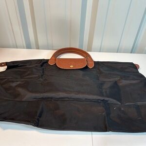 Longchamp foldable black tote bag